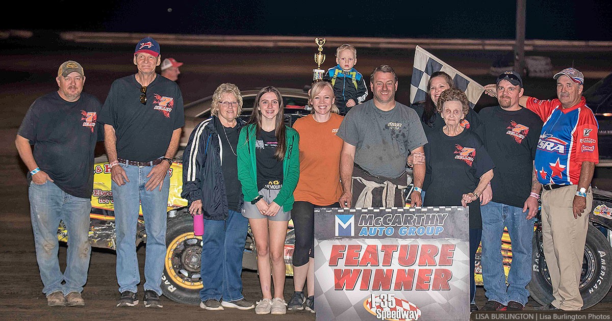 Doug Keller won the American Racer USRA Stock Car main event.