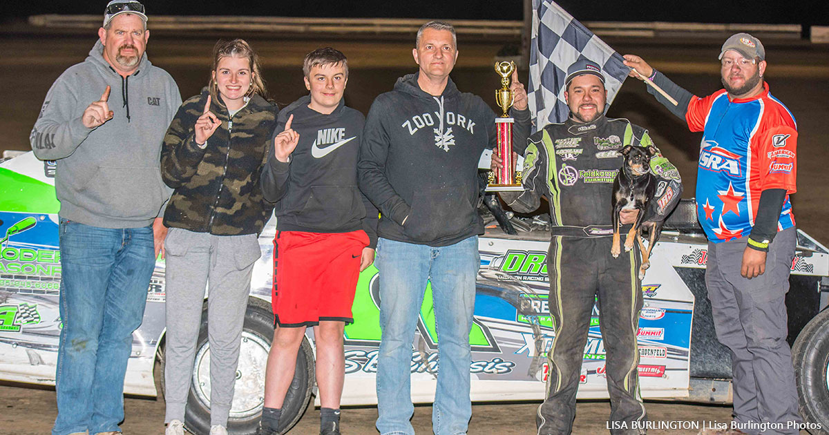 Steven Bowers Jr. won the USRA Modified main event.