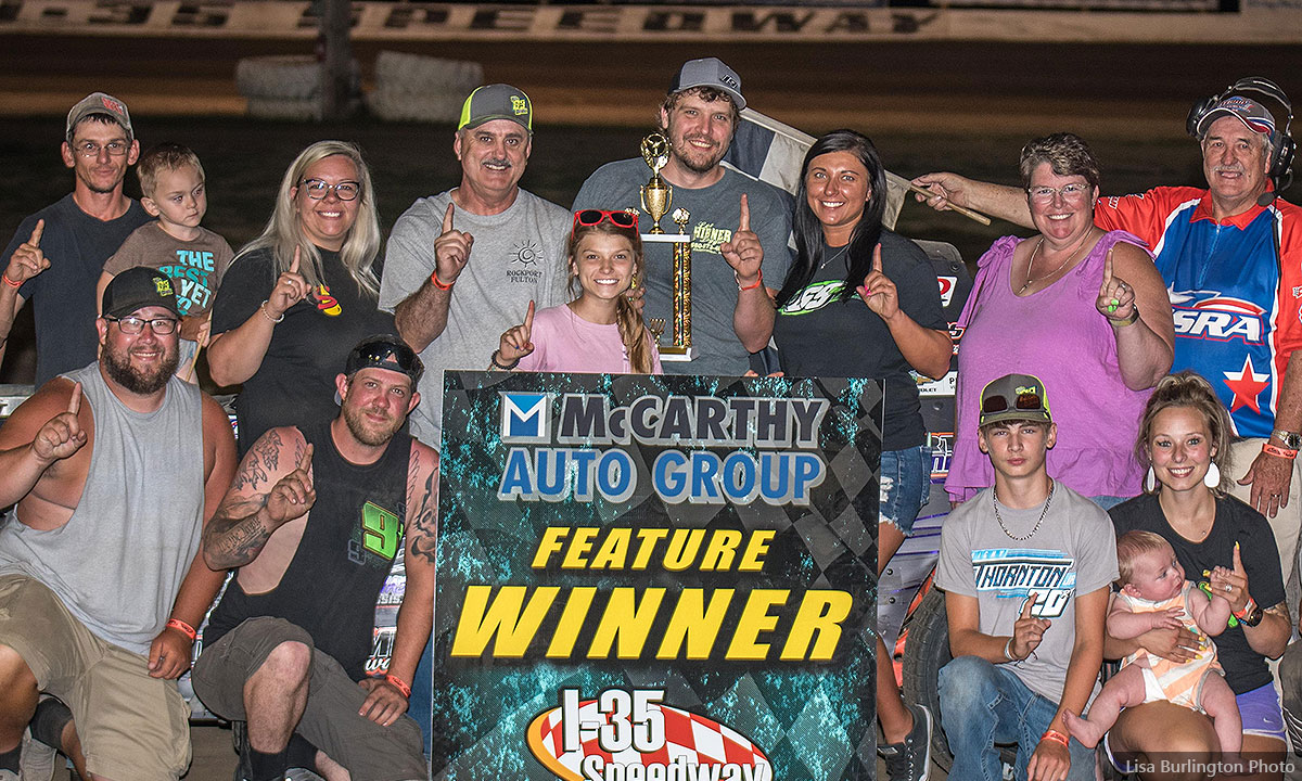 Nic Hanes won the Medieval USRA Stock Car main event.