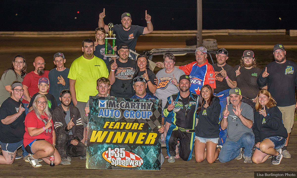 Nic Hanes won the Medieval USRA Stock Car main event.