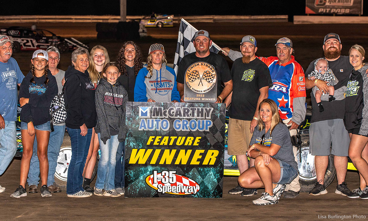 Chad Clancy won the Medieval USRA Stock Car main event.