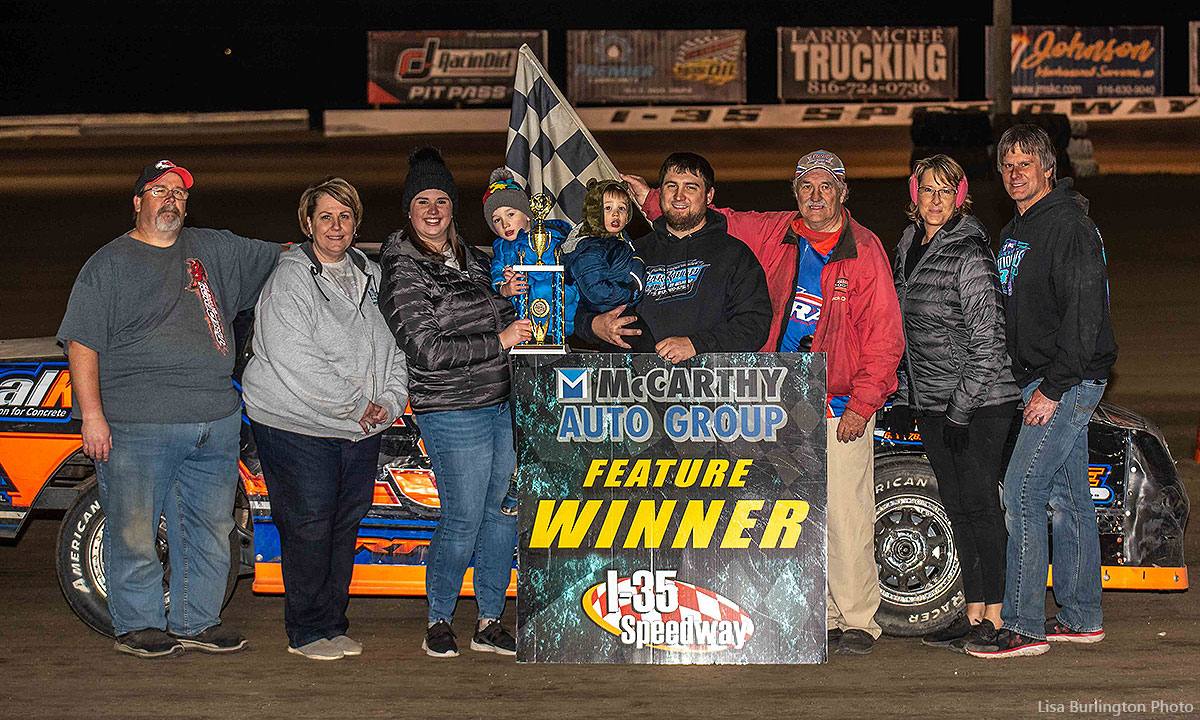 Chris Mercer won the Medieval USRA Stock Car main event.