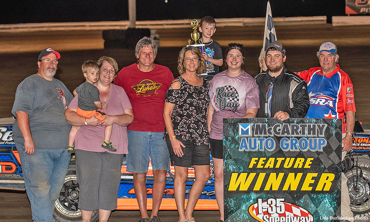 Chris Mercer won the Medieval USRA Stock Car main event.