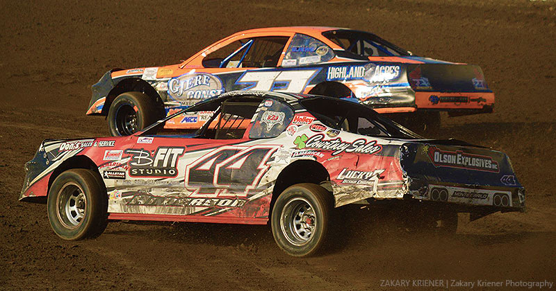 Dillon Anderson (44) captured the American Racer USRA Stock Car crown in 2018.