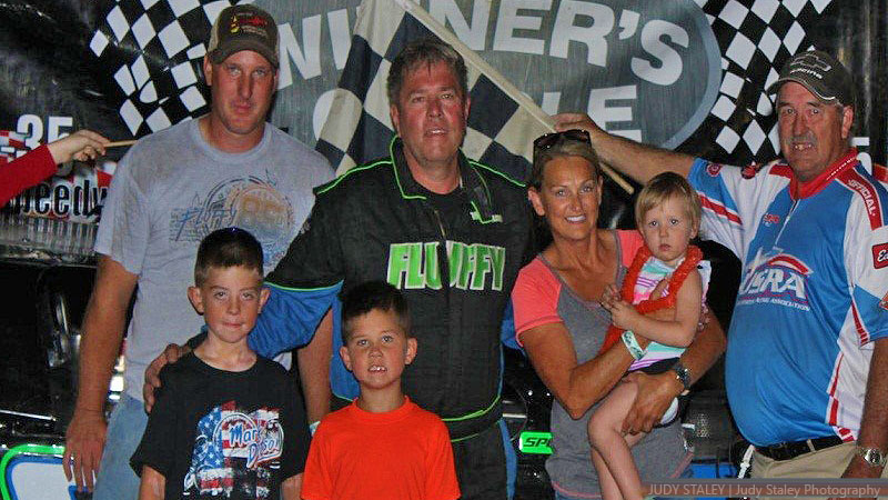 Mark Dotson won the USRA Modified feature.